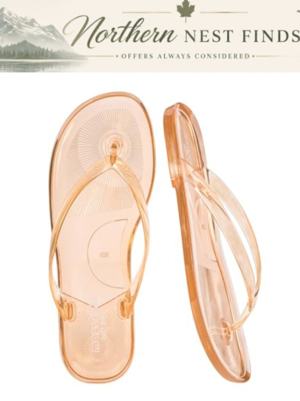 Womens Soft Jelly Flip Flops Flexible Thong Sandals Waterproof Non-Slip Beach